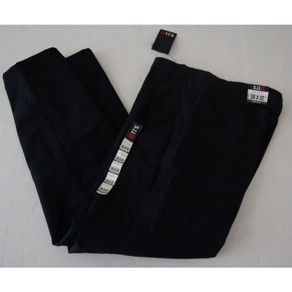 5.11+ Pro Tactical Pants 74273 Men's Sz 36x32 Dark Navy Relaxed Fit - Picture 6 of 7